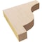 Ekena Millwork 2"W x 10"D x 10"H Thin Newport Rough Cedar Woodgrain TimberThane Corbel, Primed Tan CORUR02X10X10NEWRCPR - alternate 6